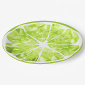 ジューシージェムライムスライスシトラスフルーツパーティーパティオ ペーパープレート (アングル)