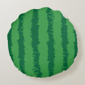 ジューシースイカスライスかわいいかわいいおもしろいグルメ ラウンドクッション (裏面)