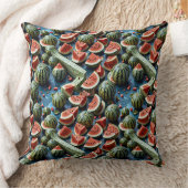 ジューシースイカ模様デザイン2 クッション (ブランケット)