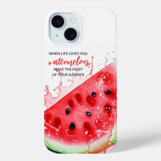 ジューシースタイリッシュなスイカやる気を起こさせるの夏 Case-Mate iPhoneケース (裏面)