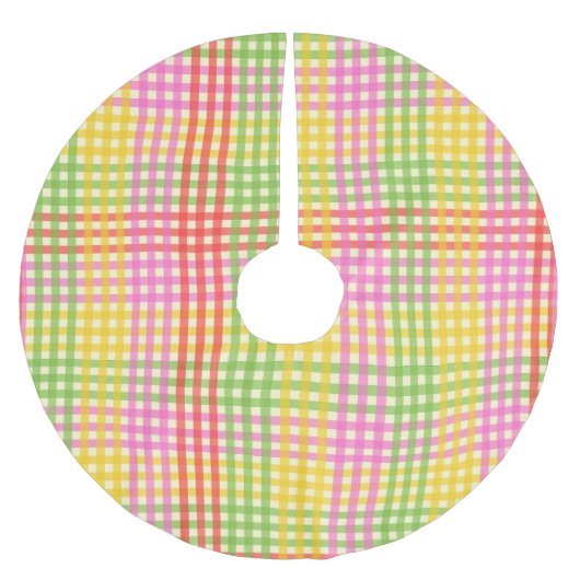 ジューシーストライプな包装紙 ブラッシュドポリエステルツリースカート (正面)