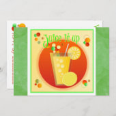 ジューシーパーティの招待状 招待状 (正面/裏面)