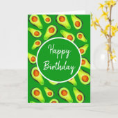 ジューシーフルーツカンキツの果実柄 カード (黄色い花)