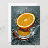 ジューシー前向きなビタミン気分のためのオレンジ (正面/裏面)