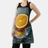 ジューシー前向きなビタミン気分のためのオレンジ エプロン (インサイチュ)