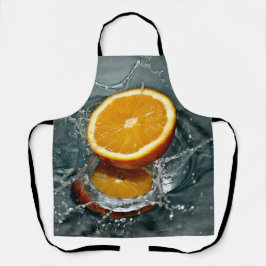 ジューシー前向きなビタミン気分のためのオレンジ エプロン