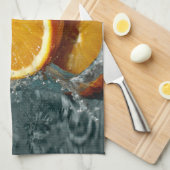 ジューシー前向きなビタミン気分のためのオレンジ キッチンタオル (四つ折り)