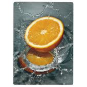 ジューシー前向きなビタミン気分のためのオレンジ クリップボード (裏面)