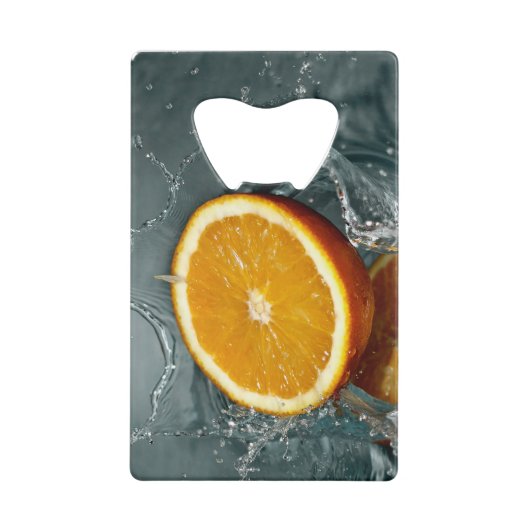 ジューシー前向きなビタミン気分のためのオレンジ クレジットカード栓抜き (裏面)