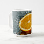 ジューシー前向きなビタミン気分のためのオレンジ コーヒーマグカップ (正面左)