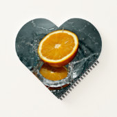 ジューシー前向きなビタミン気分のためのオレンジ ノートブック (裏面)