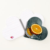 ジューシー前向きなビタミン気分のためのオレンジ ノートブック (内部)