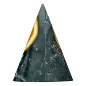 ジューシー前向きなビタミン気分のためのオレンジ パーティーハット (裏面)