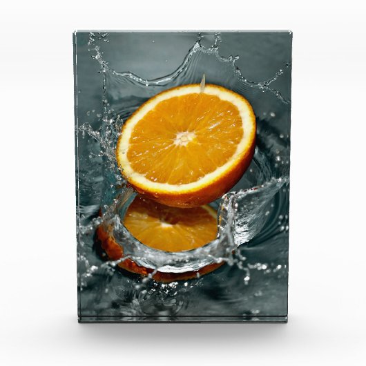 ジューシー前向きなビタミン気分のためのオレンジ フォトブロック (正面)