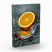 ジューシー前向きなビタミン気分のためのオレンジ フォトブロック (左)