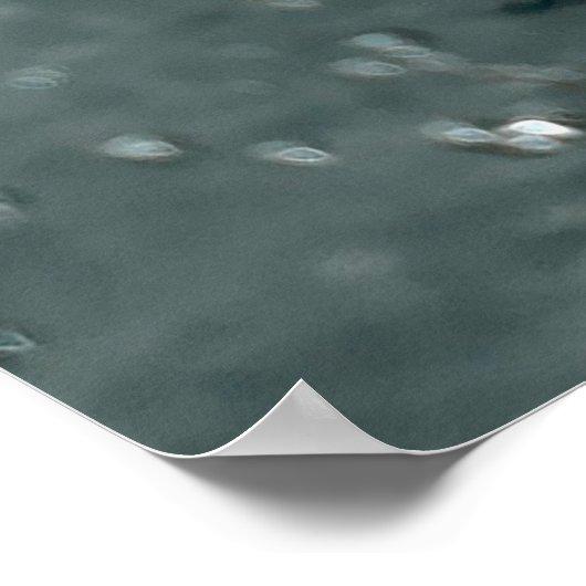 ジューシー前向きなビタミン気分のためのオレンジ ポスター (角)