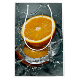 ジューシー前向きなビタミン気分のためのオレンジ ミディアムペーパーバッグ