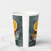 ジューシー前向きなビタミン気分のためのオレンジ 紙コップ (右)