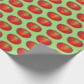 ジューシー赤トマトイタリアン料理植物園 ラッピングペーパー (角)