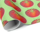 ジューシー赤トマトイタリアン料理植物園 ラッピングペーパー (ロールコーナー)