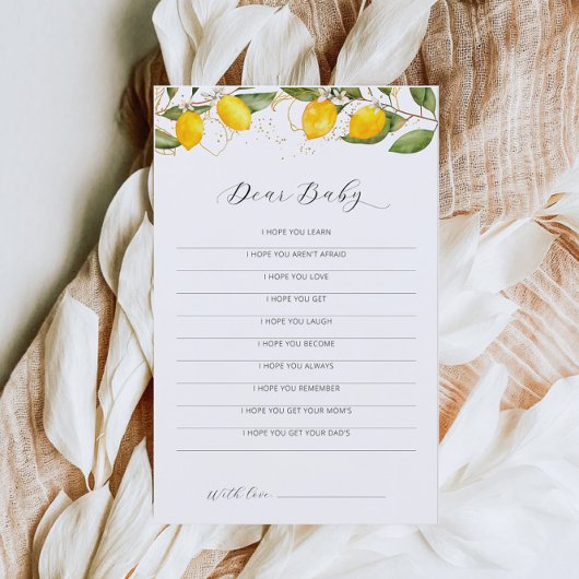 ジューシー黄色かんきつ類ベビーシャワー親愛ベビーゲーム