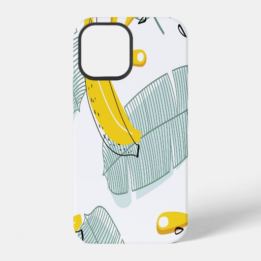 ジューシー バナナ ビンテージ柄 iPhoneケース (裏面)