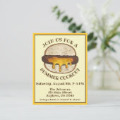 ジューシーJucy Lucy Minneapolisミネソタチーズバーガー インビテーションポストカード (スタンド正面)