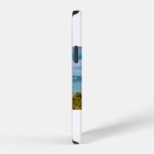 ジュースが入ったメイソンジャーを持つ人 iPhoneケース (右側面)