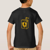 ジュースで動くスーパーキッズ かわいい子供Tシャツ Tシャツ (裏面)