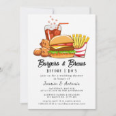 ジュースとバーガー 招待状 (正面)