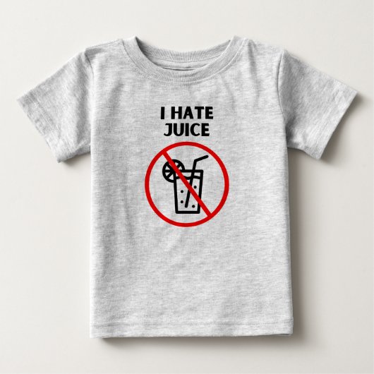 ジュースなし ベビーTシャツ (正面)
