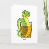 ジュースのヘビ カード (裏面)