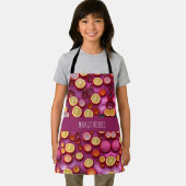 ジュースオレンジの幾何学的パターン エプロン (インサイチュ)