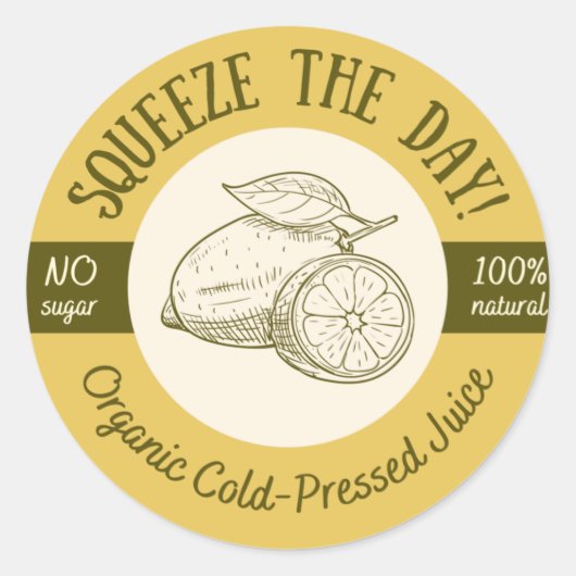 ジュースオーガニック ラウンドシール (正面)