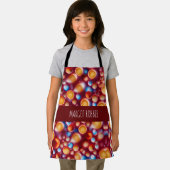 ジュースグレープフルーツカラフルパターン エプロン (インサイチュ)