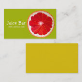 ジュースバーの緑の健康飲料ビジネス 名刺 (正面/裏面)