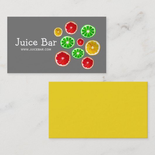 ジュースバーグリーンヘルスドリンク事業 名刺 (正面/裏面)