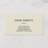 ジュースバートロピカルジュースブレンド&スムージー 名刺 (裏面)