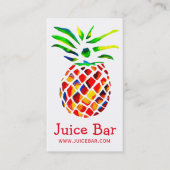 ジュースバーパイナップル健康飲料 名刺 (正面)
