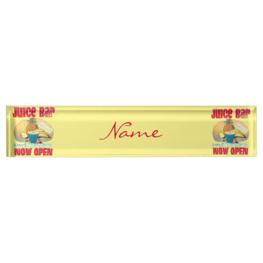 ジュースバー符号Thunder_Cove デスクネームプレート (正面)