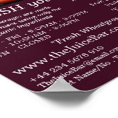 ジュースブレンド，ジュースバー広告ズ ポスター (角)