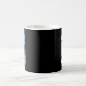 ジュースボックスが命を救った 糖尿病 Dm ブルー アウェアネ コーヒーマグカップ (中央)
