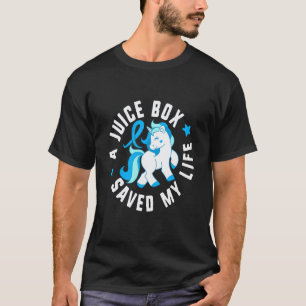 ジュースボックスが私の命を救った 1型糖尿病啓発 ク Tシャツ