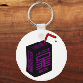 ジュースボックスのキーチェーン(白い背景) キーホルダー (正面)