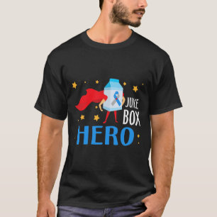 ジュースボックスヒーロータイプ1 T1d糖尿病糖尿病患者 Tシャツ