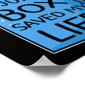 ジュースボックス救マイライフ糖尿病認識度ブルー ポスター (角)