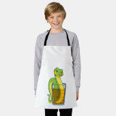 ジュース付きヘビ エプロン (着用した状態)