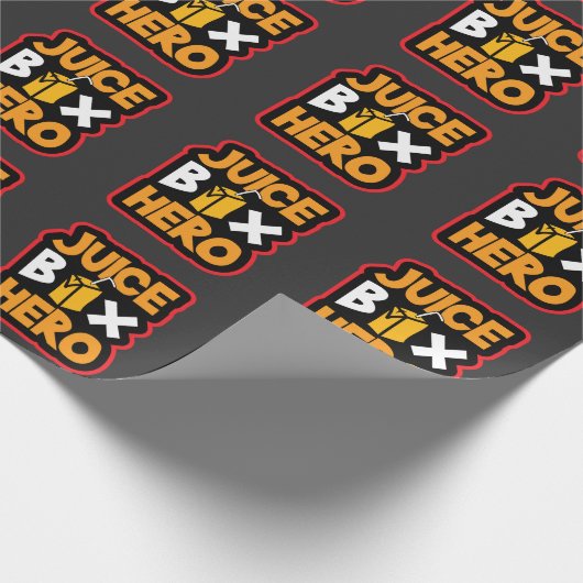 ジュース箱の英雄のタイプ1の糖尿病の認識度の糖尿病患者 ラッピングペーパー (角)