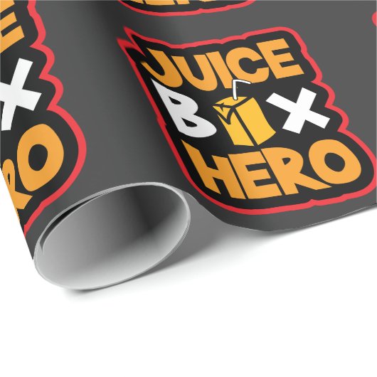 ジュース箱の英雄のタイプ1の糖尿病の認識度の糖尿病患者 ラッピングペーパー (ロールコーナー)