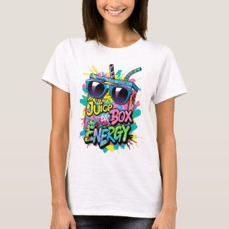 ジュース箱エネルギー | 通り鮮やかアートティー Tシャツ